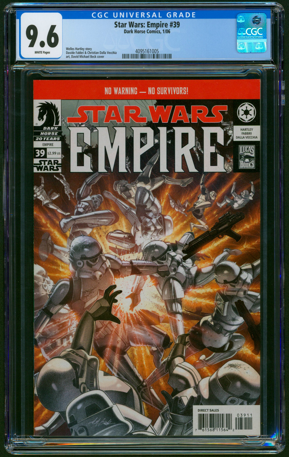 STAR WARS EMPIRE #39 2006 Dark Horse CGC 9.6 White Pages