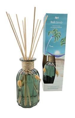 Pier 1 Reed Diffuser Set Bali Sands 10 oz Home Fragrance Oil Air Freshener