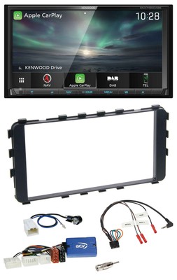 Kenwood Bluetooth USB 2DIN Lenkrad TMC DAB Navigation für Toyota Yaris 06-11 OEM