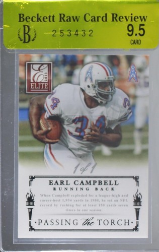 2013 Panini Elite Adrian Peterson Earl Campbell #9