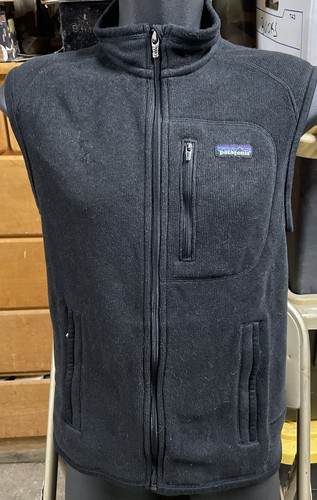Men's PATAGONIA Black Better Sweater Vest, Full Zip, Size
