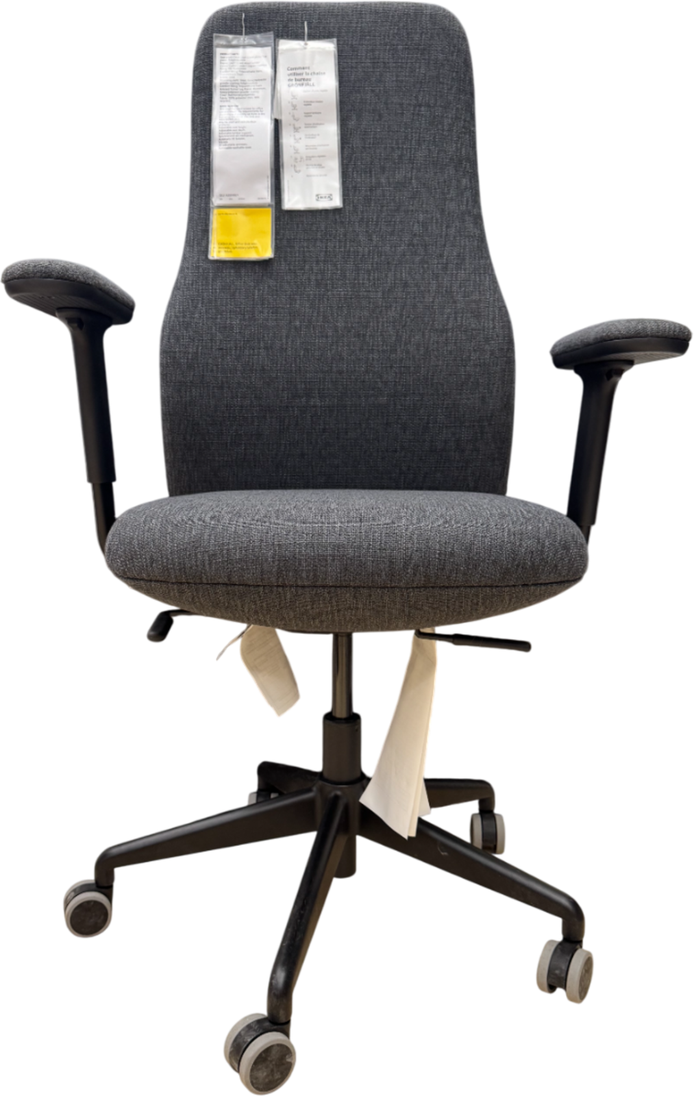 Brand New IKEA GRONFJALL Letafors Gray/Black Ergonomic Office