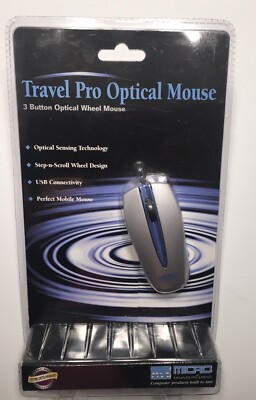 Travel Pro Optical Mouse By Micro Innovations ~ Computer Products Built To Last