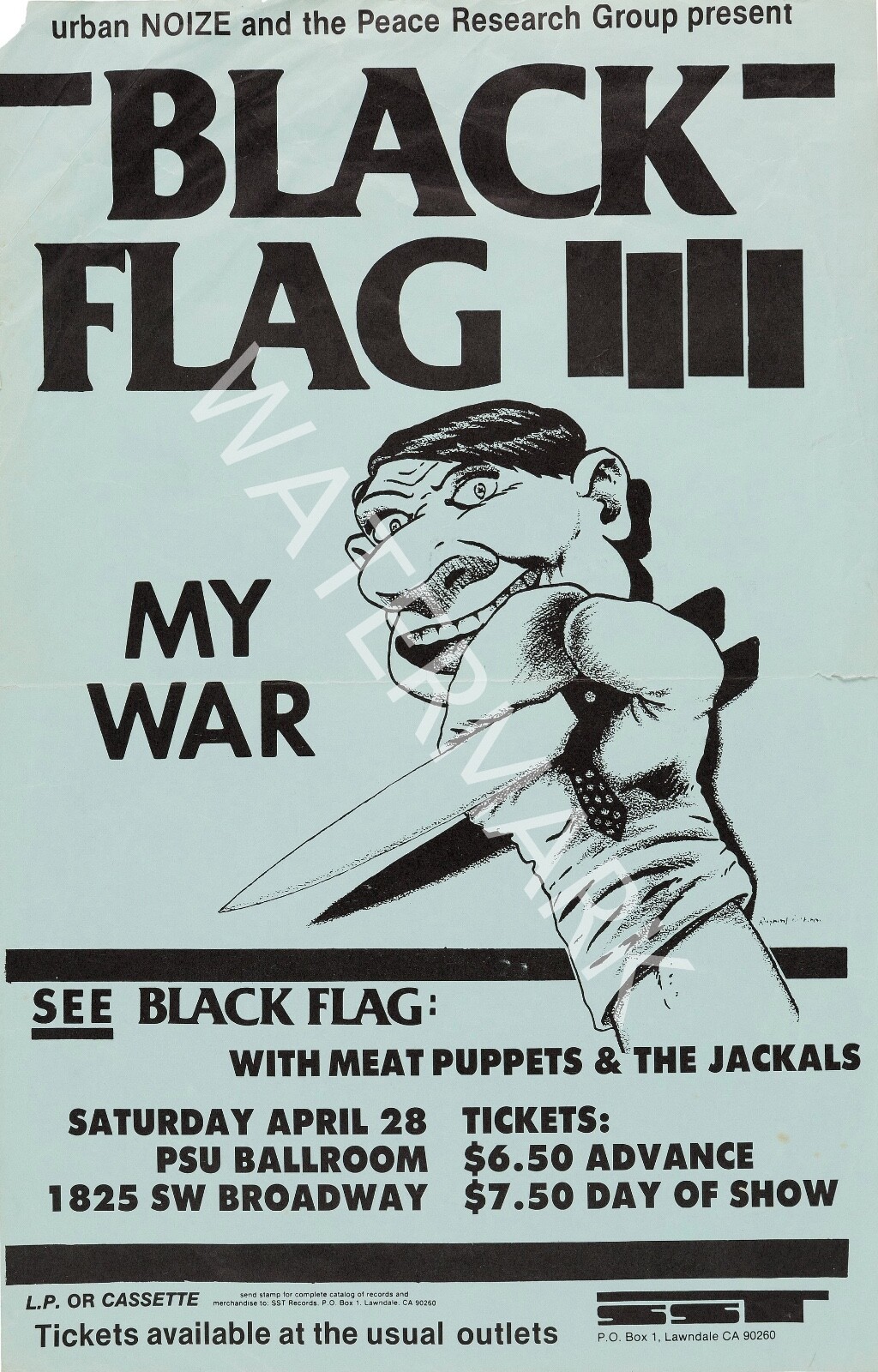 Black Flag - My War - 1984 Vintage Music Poster | eBay