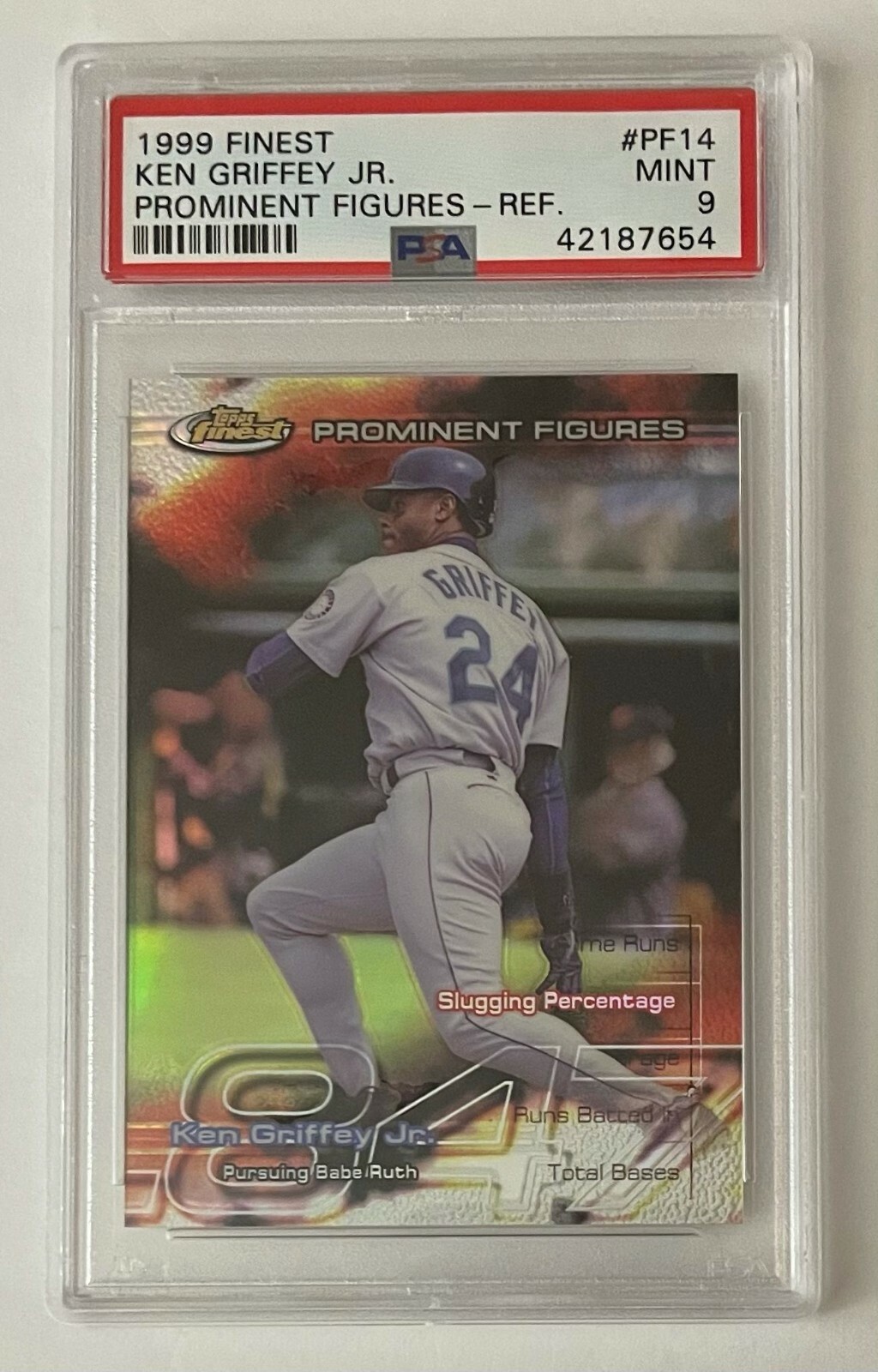 驚きの破格値，品質保証 PSA 8☆1999 FINEST ケン・グリフィーJr.☆PROMINENT FIGURES -W/COAT