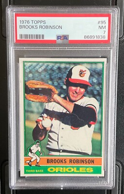 1976 Topps #95 Brooks Robinson PSA 7 Orioles