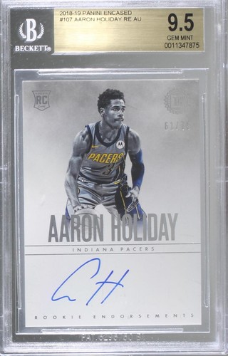 その他 Aaron Holiday RC auto National Treasures 2018-19 Panini National Treasures Aaron Holiday RPA Rookie