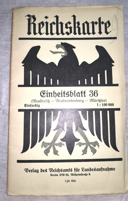Neustrelitz - Neubrandenburg - MüRitzsee : Einheitsblatt 36. MaßStab...