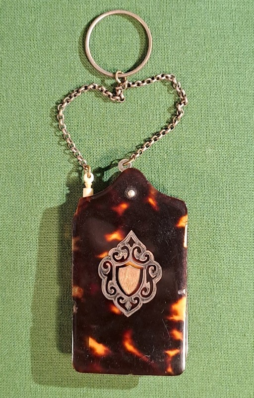 Ancien Carnet De Bal à Inclusions D'Argent Et D'Or Xixe.