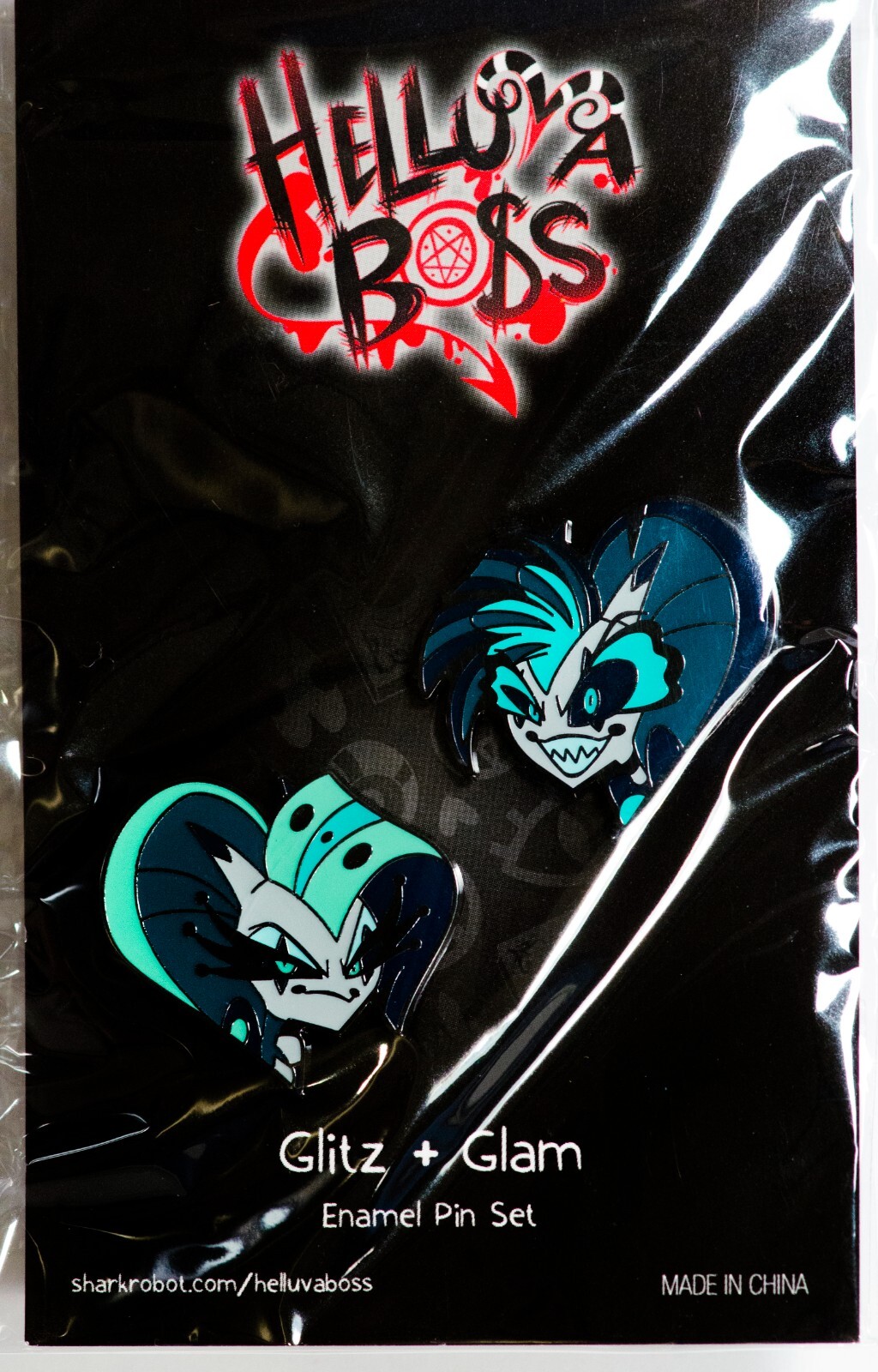 ヘルヴァボス　Glizs Glam Helluva Boss Official Glitz + Glam Enamel 2-Pin Set - SOLD