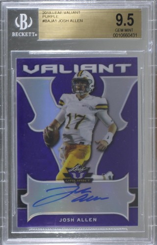 2018 Leaf Valiant Josh Allen #BA-JA1
