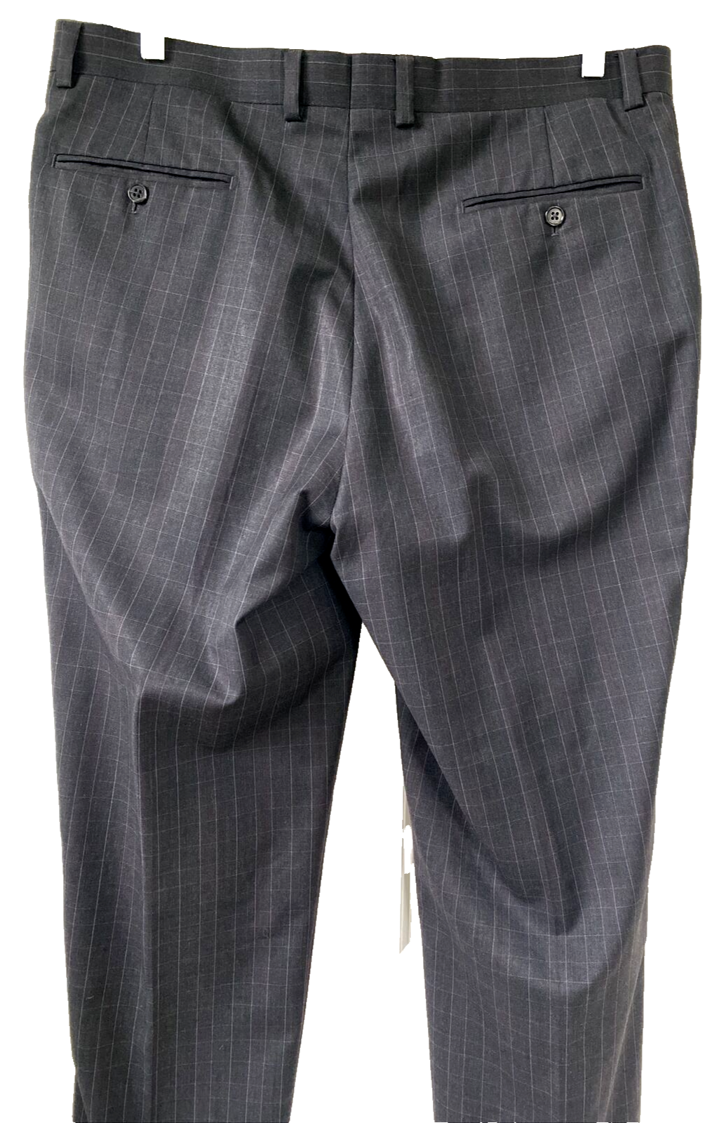 TIGLIO LUXE Super 150's Lana Merino Wool Gray Suit 2 Piece 44R Italy