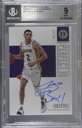 Lonzo Ball 2018 Panini KABOOM! RC #K-LB SSP SP - BGS/RCR 9