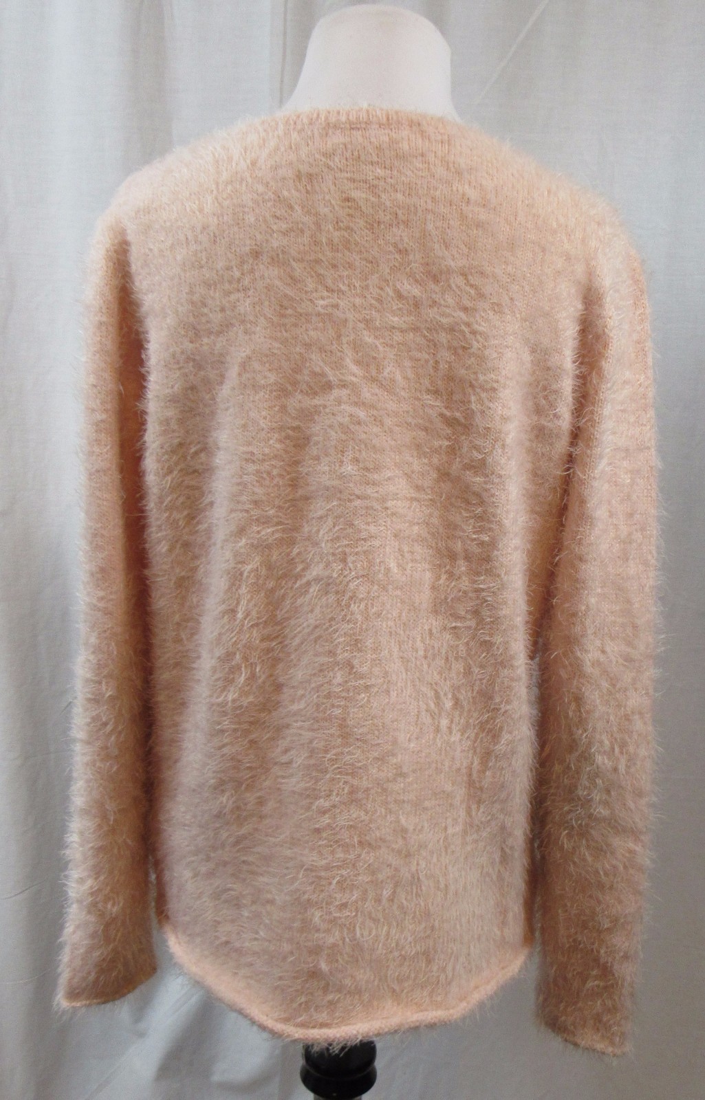 H&M Pink Fuzzy Winking Face Sweater 14
