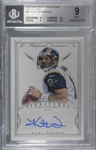 2015 Panini National Treasures Kurt Warner #SIG-KW