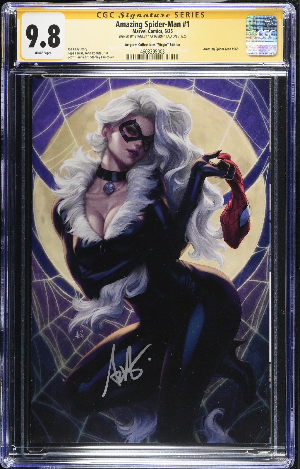 Amazing Spider-Man #1 Stanley 'Artgerm' Lau Black Cat Virgin
