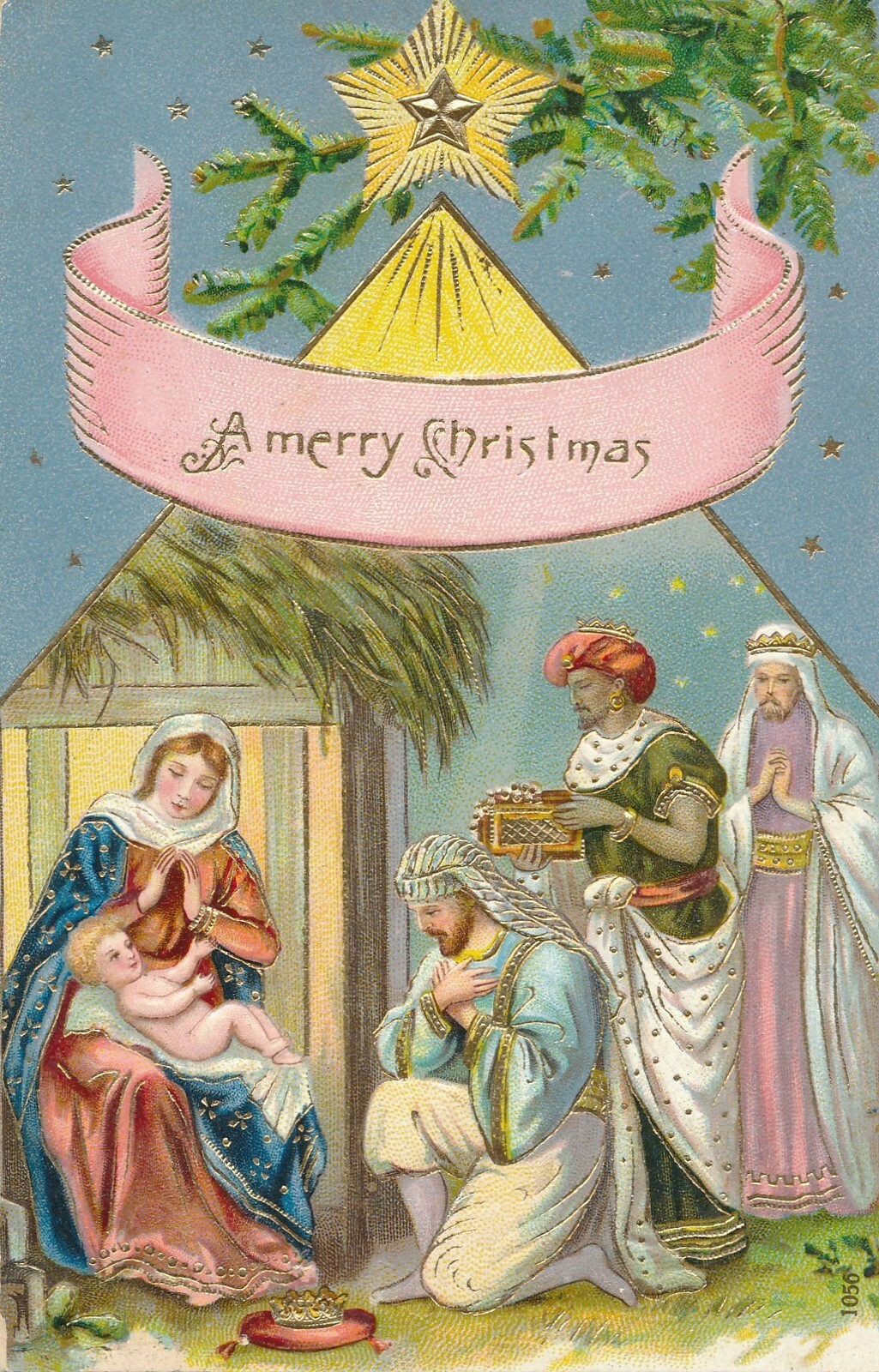 CHRISTMAS – Manger Scene and Star A Merry Christmas | eBay