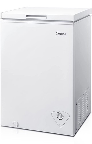 Chest Freezer, 3.5 Cubic Feet Mini Freezer With Removable Ba