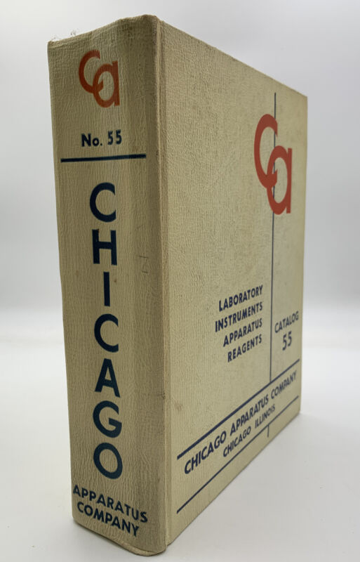 Chicago Apparatus Co. Catalog 1954 HC Chemistry Supplies Pharmacy Laboratory