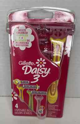 Gillette Daisy 3 Women's Disposable Razors 4 Count