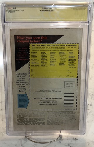 X-Men #94 CGC Comic Book 4.0 Signed By Stan Lee Key Issue New X-Men Begin!