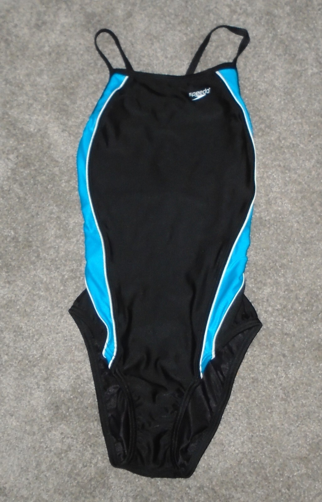 SPEEDO One Piece Swimsuit Women's size 6/32 Blue Black White