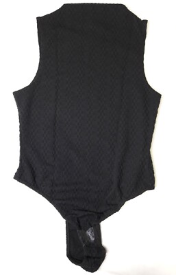 NEW, Women s PRETTY LITTLE THING Black High Neck Sleeveless Bodysuit (10)