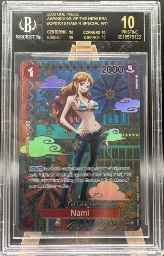 2023 OP05 OP01016 Nami Black Label Rare One Piece CCG Card 2023 OP05 OP01016 Nami Black Label Rare One Piece CCG Card