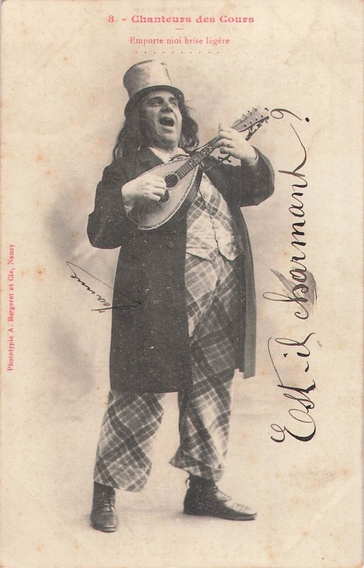 Cp Bergeret Chanteurs Des Cours - 8 - Mandoline - 63403