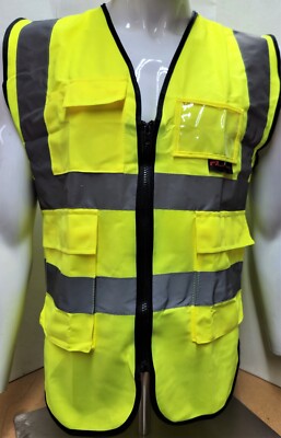 FX SAFETY VEST - Class 2 High Visibility Reflective Yellow Safety Vest 