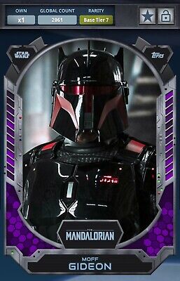 DIGITAL Topps Star Wars Card Trader SWCT Moff Gideon 2024 Purple 1st Edition