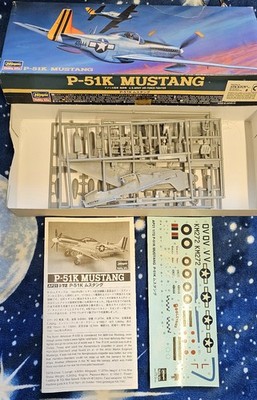 Mustang P-51K Hasegawa kit 1/72 USA Fighter WW2 Korea