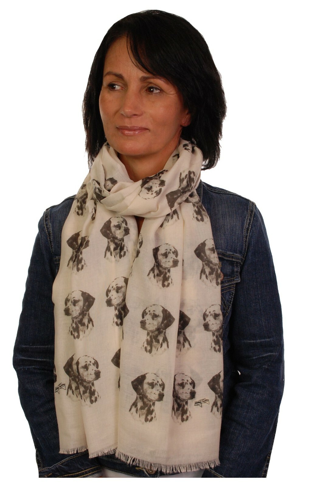 dalmation print scarf