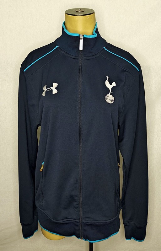 Womens Under Armour Tottenham Hotspur blue zip up soccer track