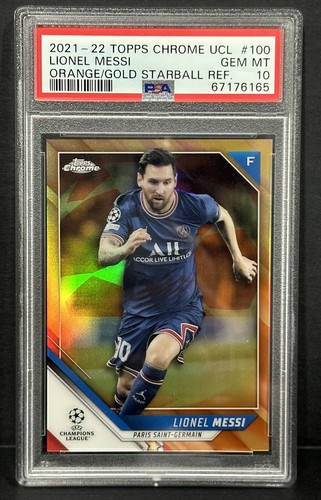 2019 TOPPS CHROME UCL MESSI メッシ PSA10 Amazon.com: Graded 2022 Topps Chrome UCC Lionel Messi #S10