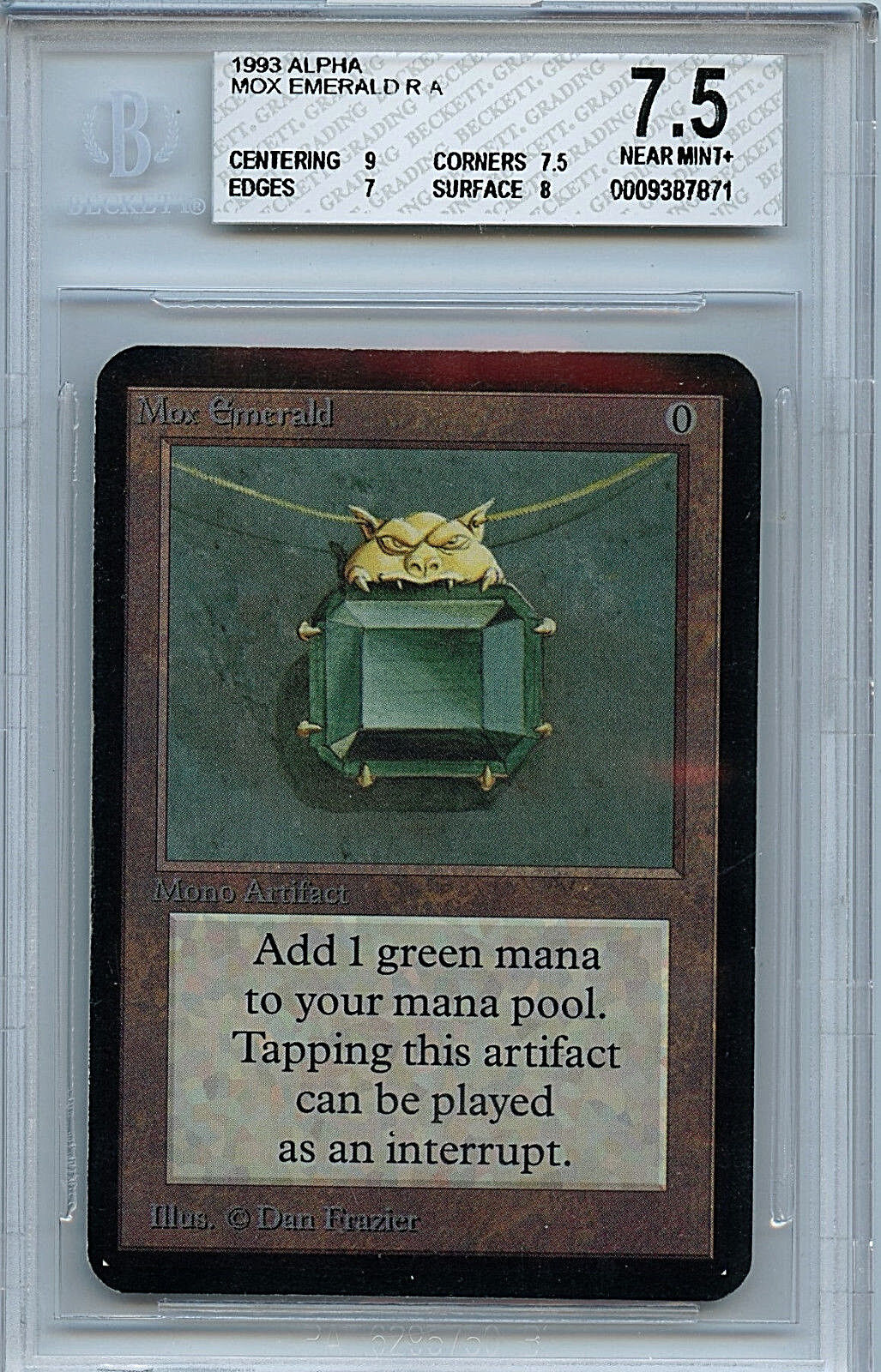 MTG Alpha Mox Emerald BGS 7.5 NM+ Magic WOTC Card 7871 SB | eBay MTG Alpha Mox Emerald BGS 7.5 NM+ Magic WOTC Card 7871 SB | eBay
