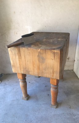 1900 1950 Antique Butcher Block Vatican