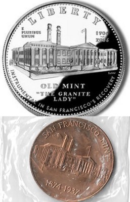 SAN FRANCISCO MINT TREASURY 1874 1937 COMMEMORATIVE COIN