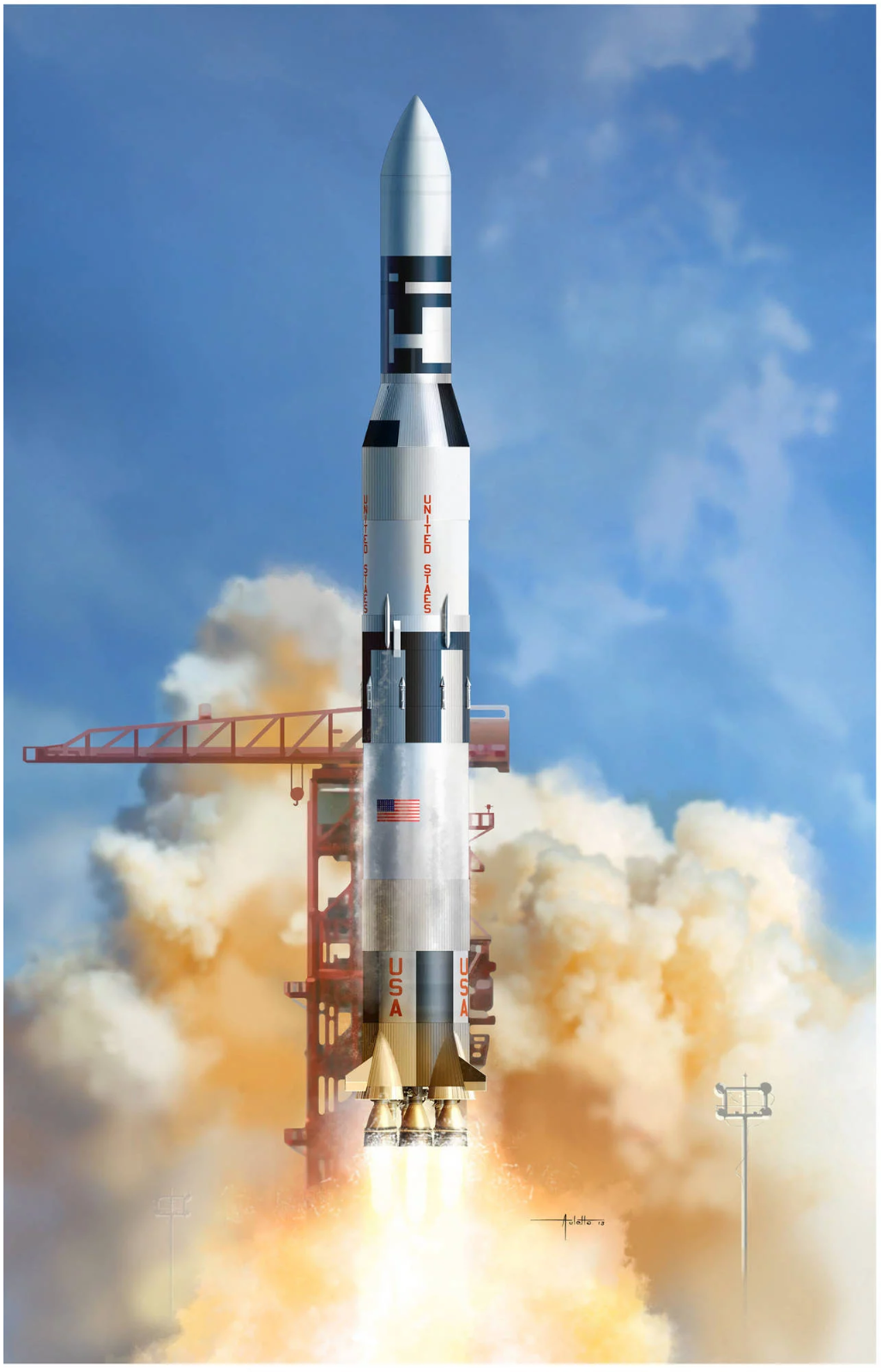 SATURN V with SKYLAB 