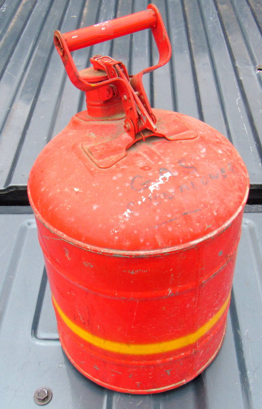 vintage Justrite gas can model 2640 Huffy Huffman Delphos, OH