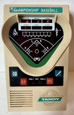 Vintage 70s Tandy Championship Baseball Handheld Electronic Game 1978 Tested