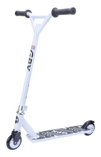 Apex Pro Stunt 580 Splash Deck – Plateau Trottinette 49 Cm, Aluminium T6, Frein Flex, Gris/Turquoise – Pour Stunt