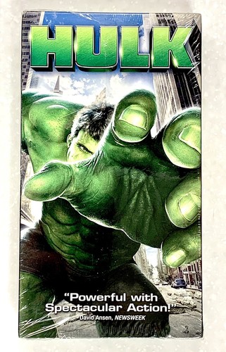 The Hulk VHS 2003 NEW Factory Sealed Marvel (Please Read
