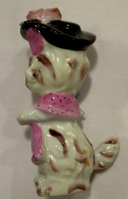Vtg Cat Figurine Fancy Bone China Porcelain Ceramic Animal Lefton Norcrest CUTE!