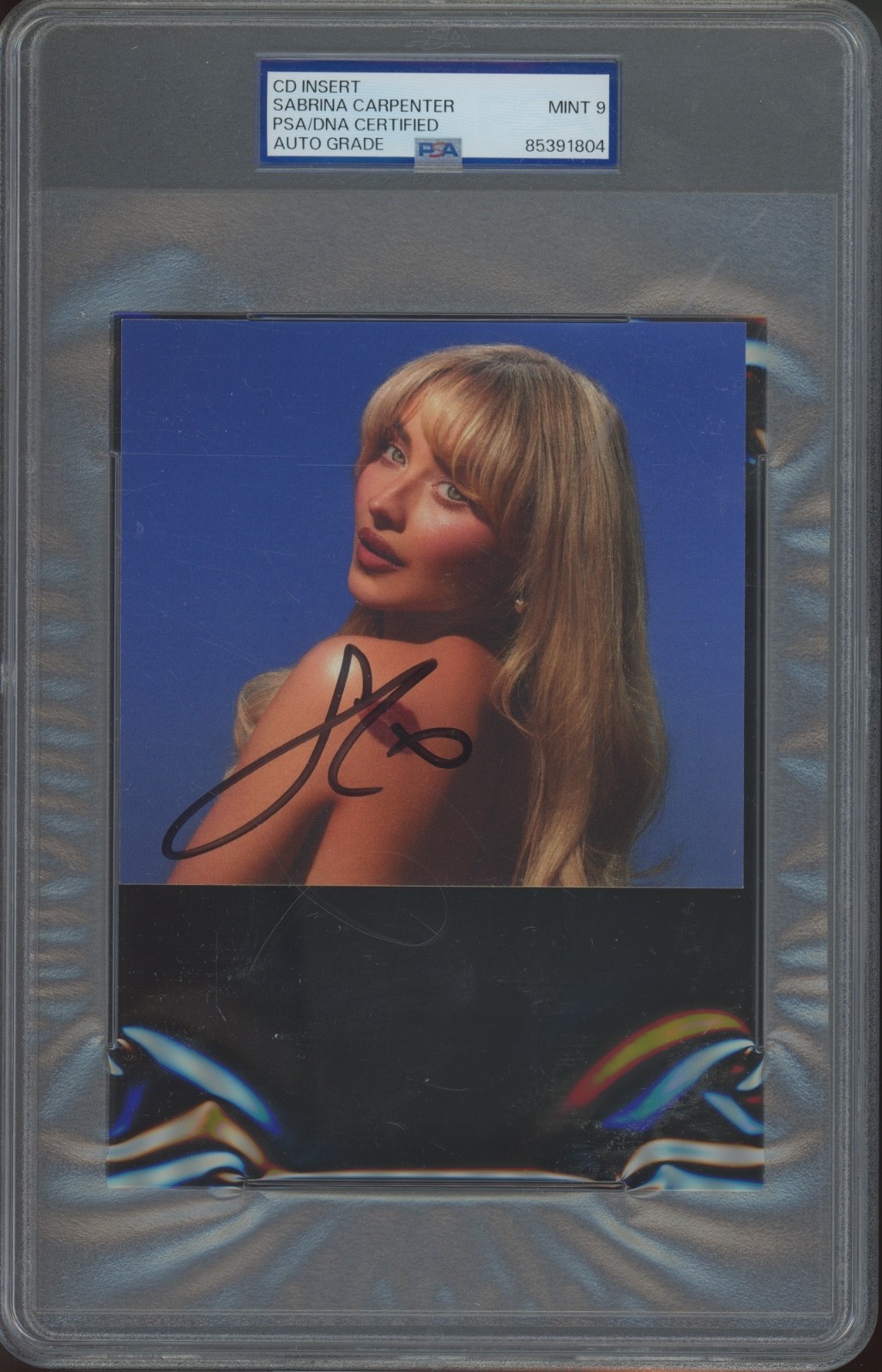 CD Insert Sabrina Carpenter Auto Autograph Mint PSA DNA 9 Auto