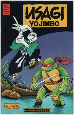 Usagi Yojimbo Book Comic #10 Fantagraphics 1988  TMNT Leonardo Story HI GRADE C
