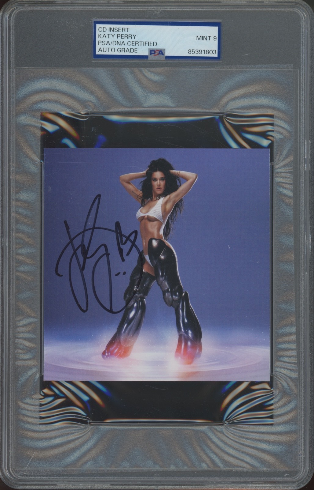 CD Insert Katy Perry Auto Autograph Mint PSA DNA 9 Auto