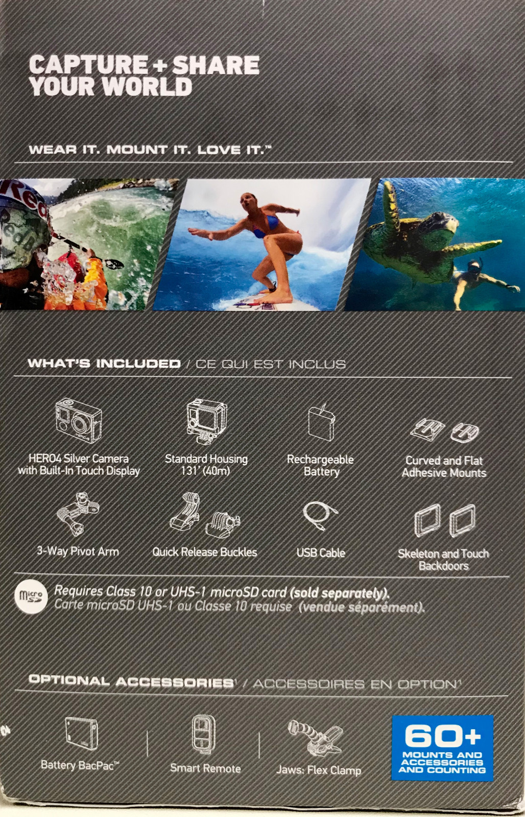 Brand New Factory Sealed GoPro HERO4 Silver Camcorder Camera CHDHY-401 HWBD1