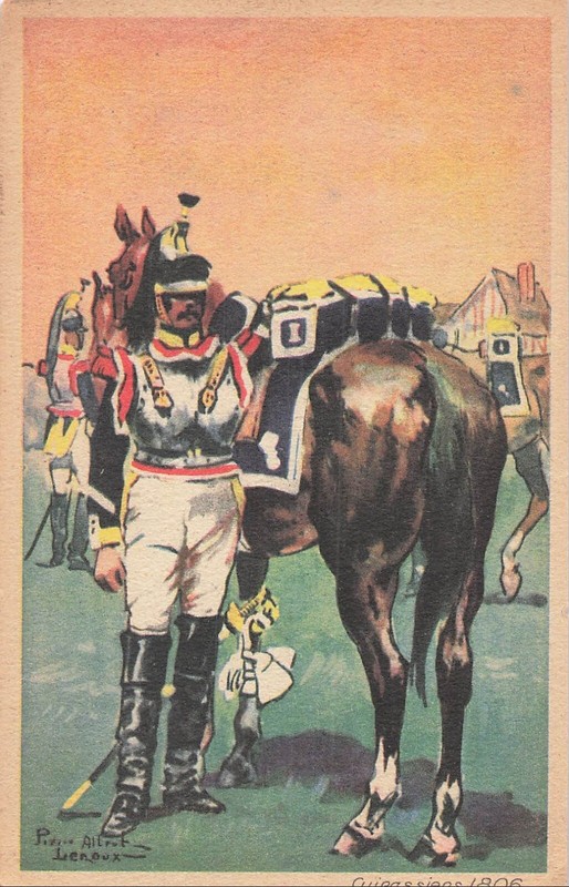 Carte Signee Leroux Cuirassiers 1806 - Anciens Soldats Rengagez-Vous - 30616