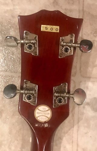 Wood Metal 5-string Banjo with American Eagle holding arrows/olive branch onBack